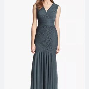 ADRIANNA PAPELL Shirred Mermaid Gown size 14